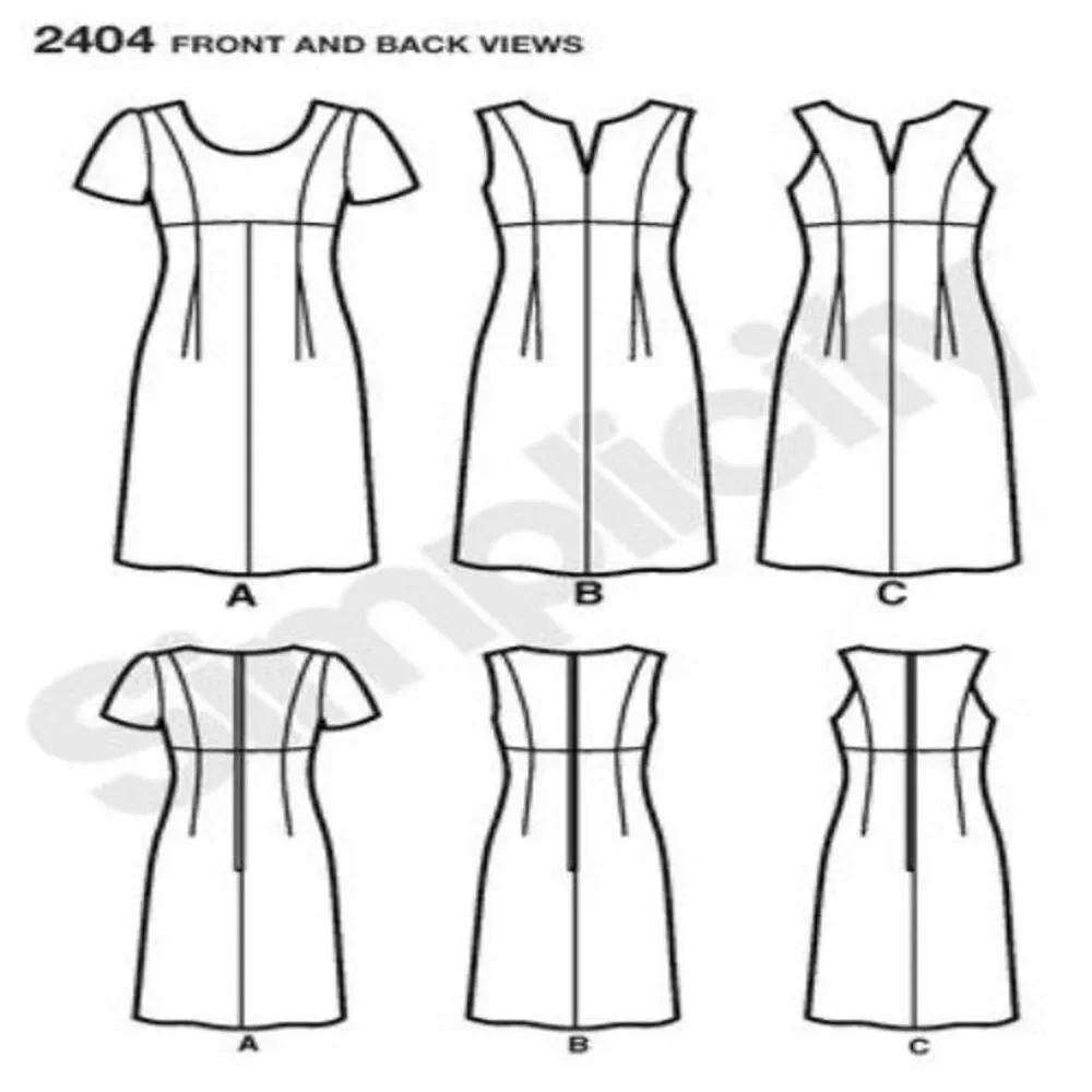 Simplicity Pattern 2404 Classic Dress 